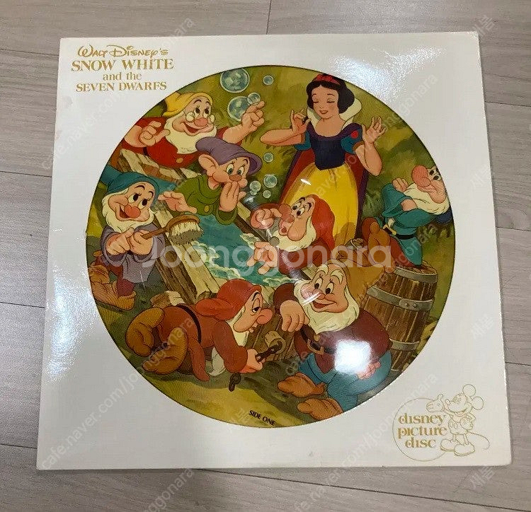 빈티지 디즈니 백설공주 바이닐 픽처디스크 lp--0