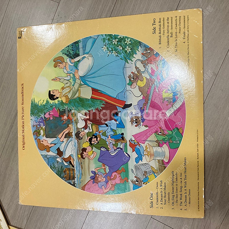 빈티지 신데렐라 디즈니 바이닐 lp 픽처디스크--2