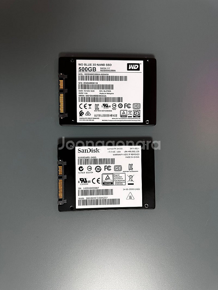SSD WD BLUE 500GB + 샌디스크 익스트림 ...--1