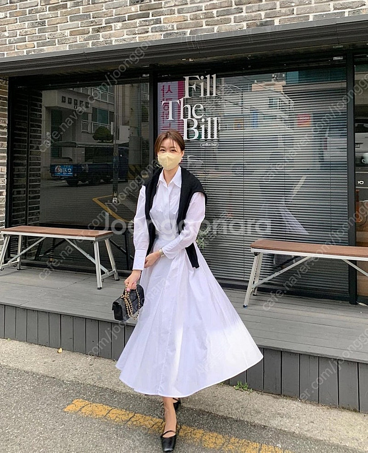 위드홍 뚜뜨 카라 원피스(S) 포장 그대로 택달린 새상...--0
