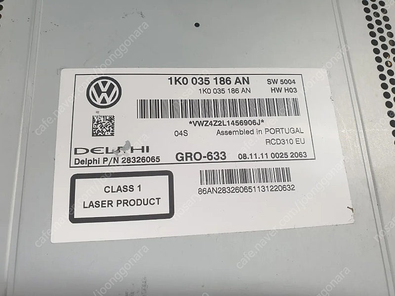 폭스바겐 카오디오 GRO-633 판매합니다--4