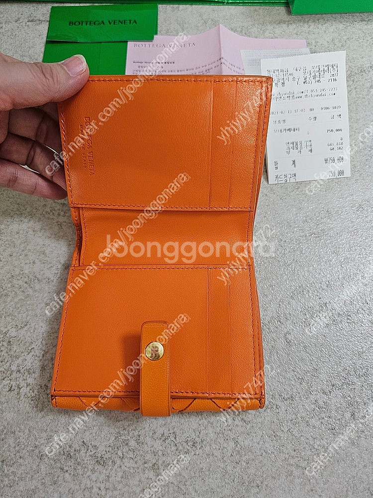 보테가베네다 여성반지갑 새상품 수준--3