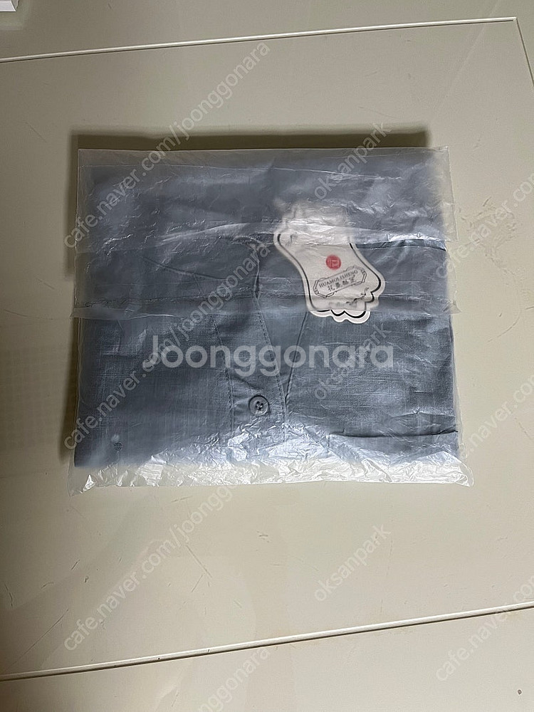 린넨 7부 블라우스 M--1