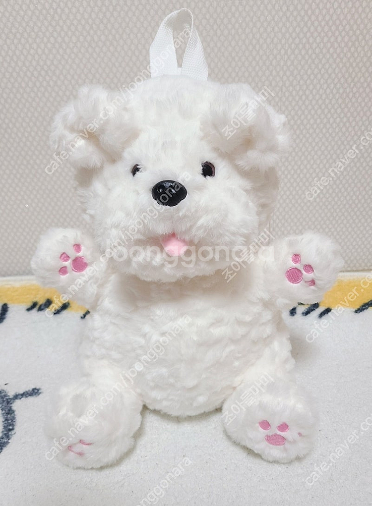 화이트테리어 인형 라지사이즈 고퀄리티 가방 어린이 여친선물 강아지 인형 댕댕이 백팩--2
