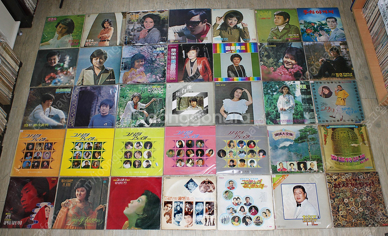 가요 LP와 외국 LP 3500장 판매 가수이름순 마,...--3