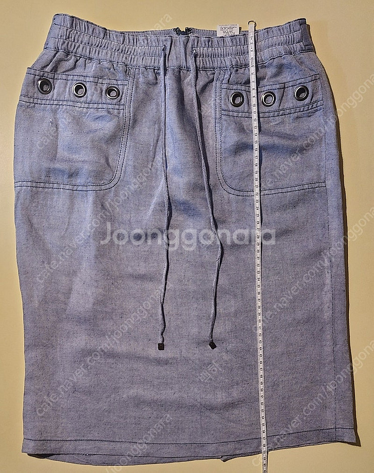 VOV 보브 연청색, 하늘색 치마 (고무줄 밴딩,55 사이즈)--0