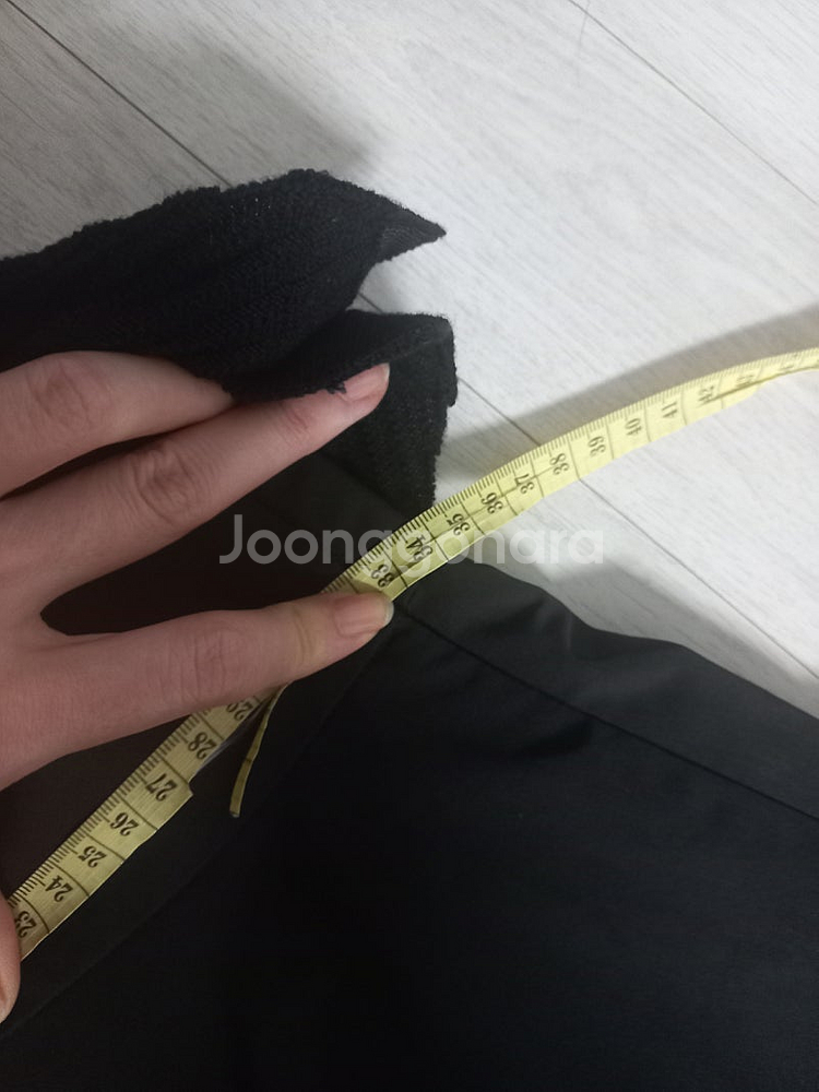 (최종) 타임 TIME 블랙 플레어 스커트 55(3.0...--5