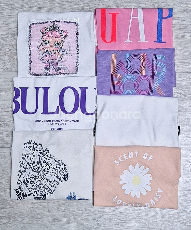 여아 반팔티 7장 (사이즈 150~155/11-12)--1