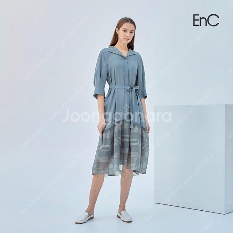 [새상품] ENC 티어드 벨티드 원피스 듀엘 보브 온앤...--1