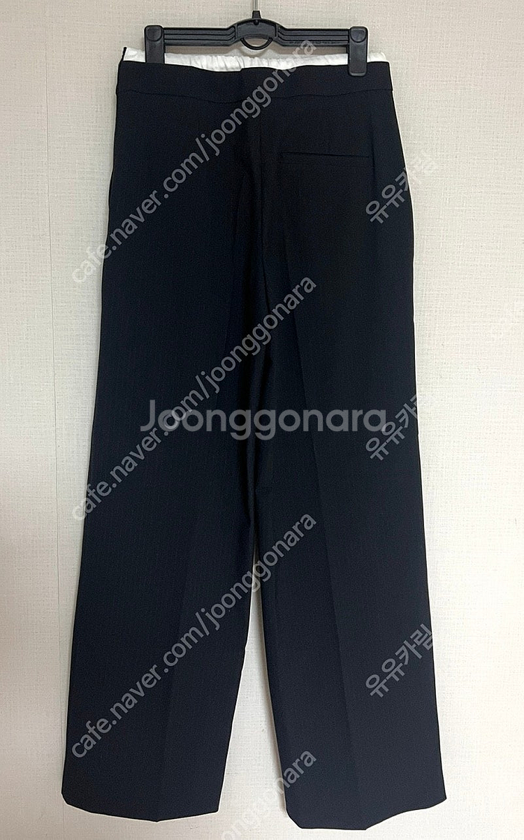 ZARA 자라 더블 웨이스트 와이드 팬츠 네이비 S--8