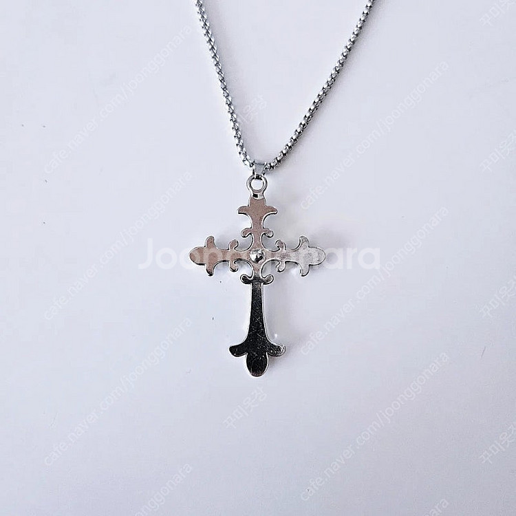 새상품,선물박스포장]실버 십자가 써지컬 목걸이 남자 여...--1