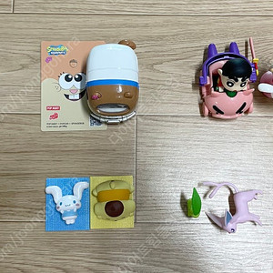캐치티니핑, 스폰지밥, 짱구, 산리오, 포켓몬스터, 레미레미도레미, 별의 커비 피규어/리멘트 등