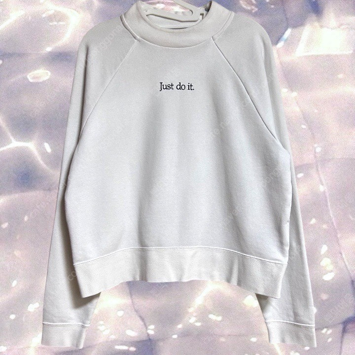 나이키 저스트두잇 반 크롭 맨투맨 스웻셔츠 화이트 L--2