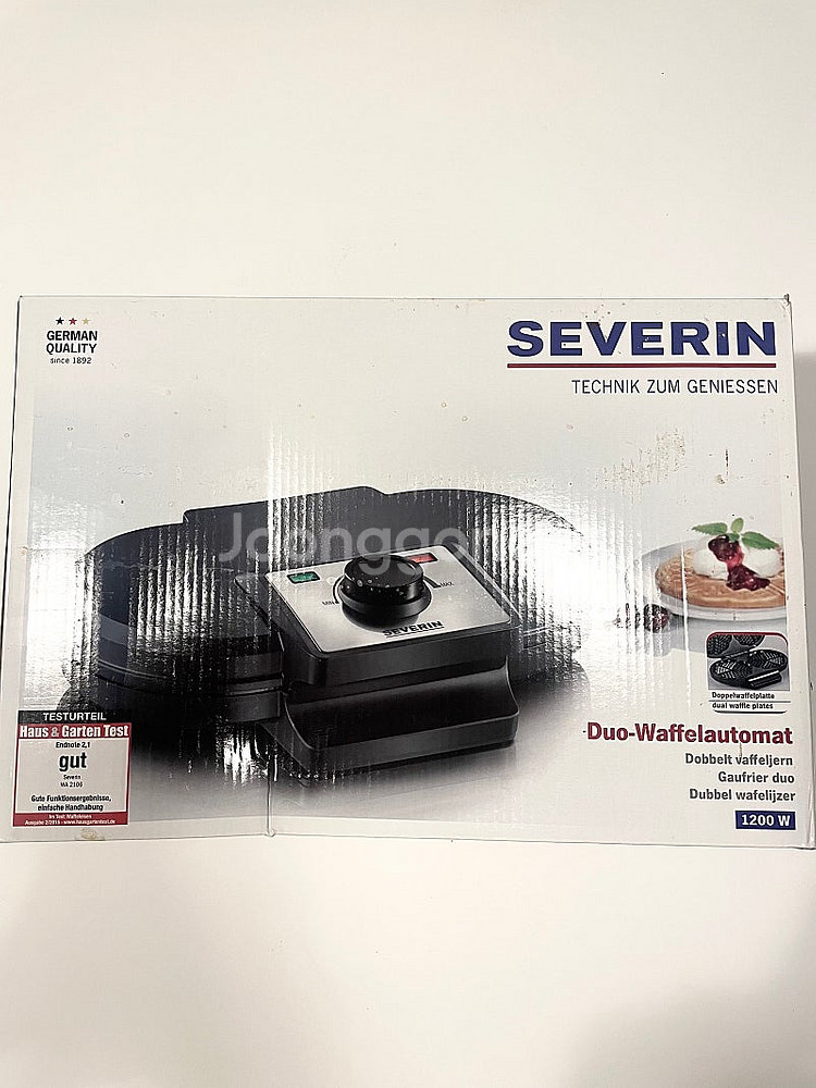 SEVERIN 세버린 와플 메이커 2구 새상품.--2