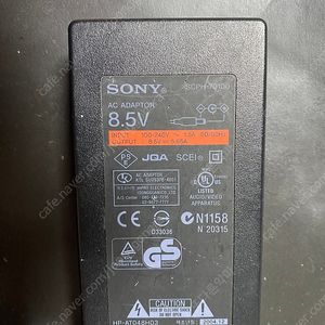 플스2 PS2 7만번 전원 어댑터 (8.5v, 5.65a)와 8자 팔자 전원선 일괄 팝니다.(택포 가격)