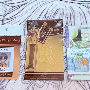 꿈빛파티시엘 도하 아크릴 학생증 바닐라 블록 여름버전