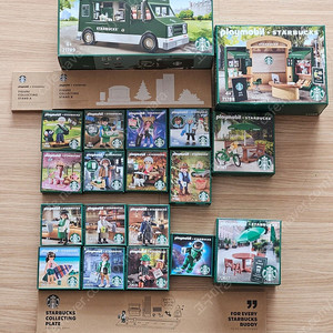 [가격인하] 스타벅스 플레이모빌 시즌1, 시즌2 미개봉 풀세트 팝니다!(제니, 벨라, 스토어, 트럭 등)