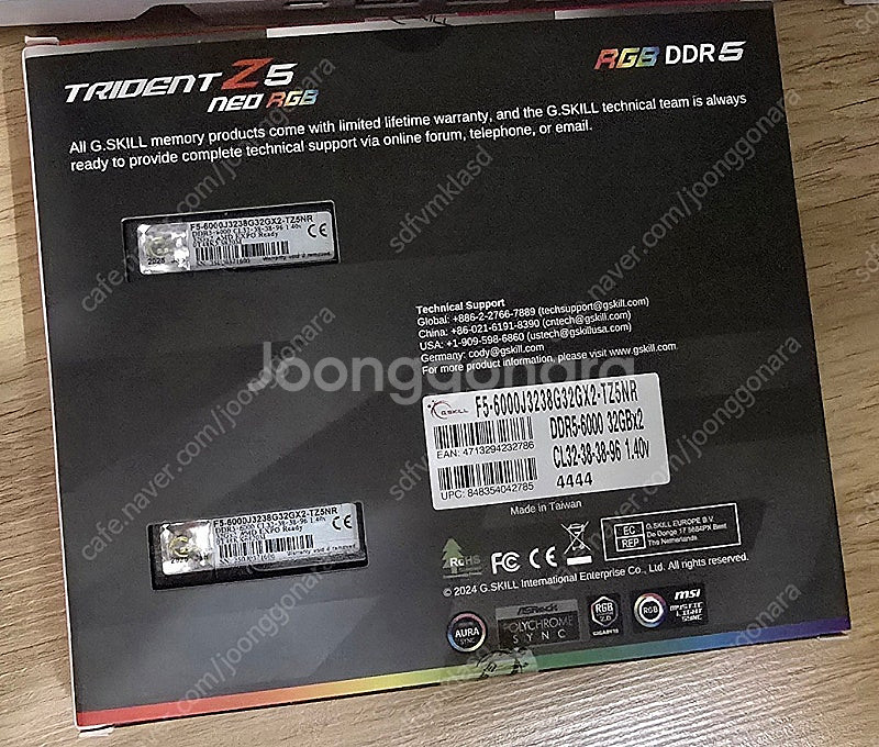 G.SKILL DDR5-6000 CL32 TRIDENT...--3