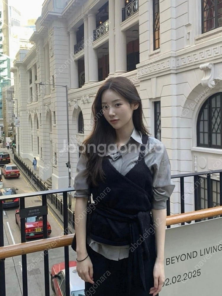Ofc 오에프씨 랩 레이어드 니트 차콜--6