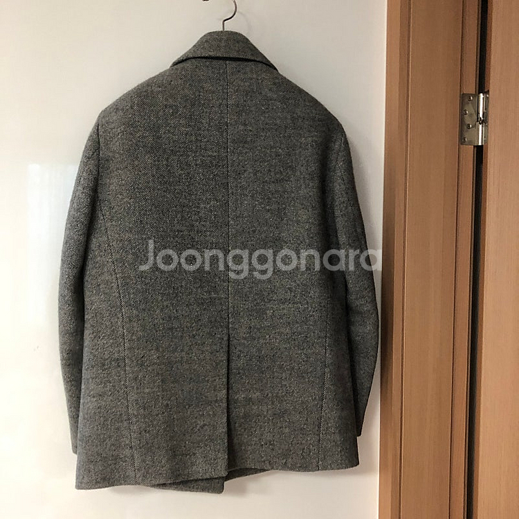 한섬 시스템 헤링본 오버핏 울재킷 울자켓 코트 하프 출...--9