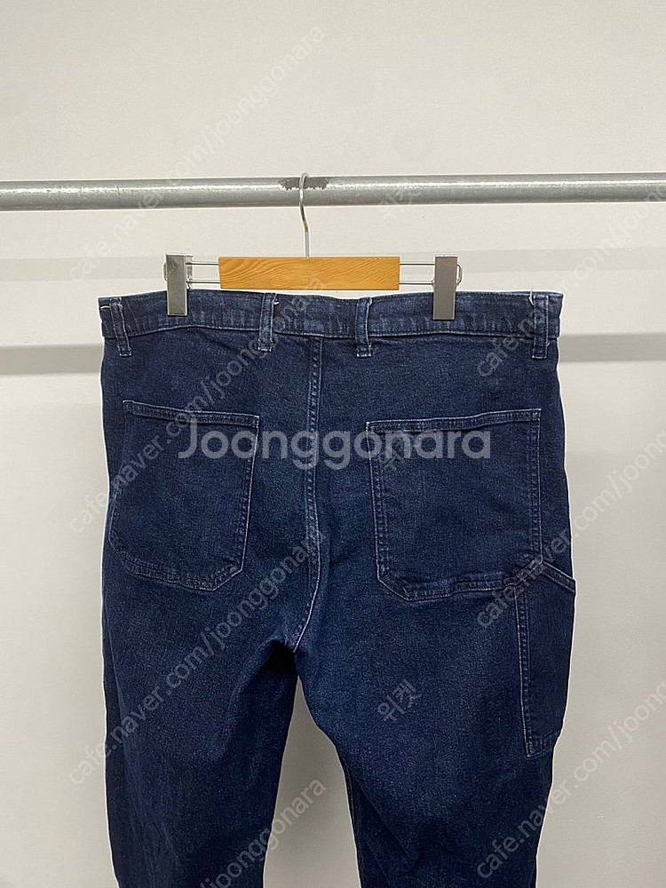 (XL,36-37) 남성용 유니클로 와이드핏 워크 데님 팬츠 청바지 진--3