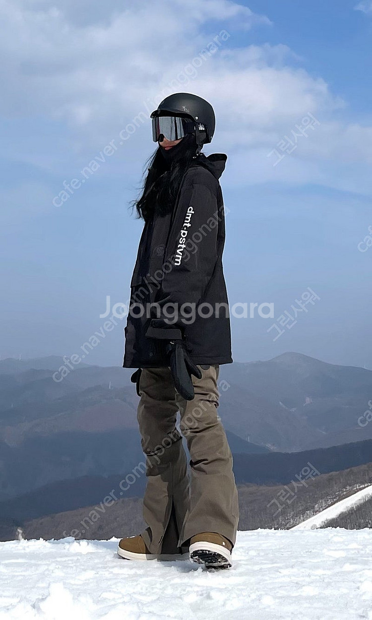 디미토 퀘이사 아노락 자켓 블랙 M 미디움 보드복--7
