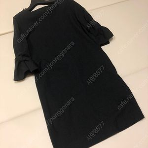 코스 울 모직 소매 셔링 리본 드레이프 원피스 올드머니룩 출근룩 하객룩