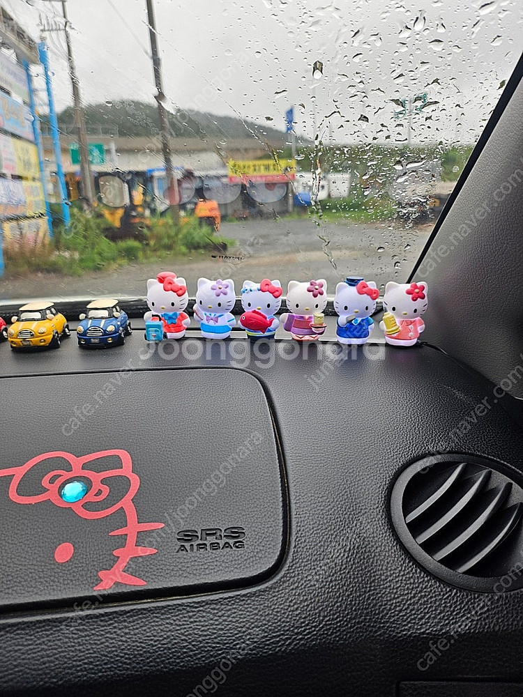 헬로키티 차량용품 LED 6구 장식인형 단종 희귀키티 ...--0