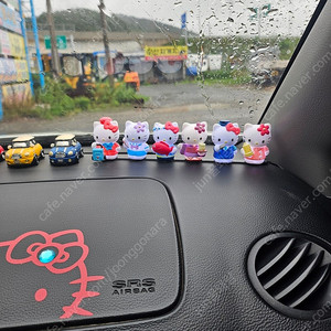 헬로키티 차량용품 LED 6구 장식인형 단종 희귀키티