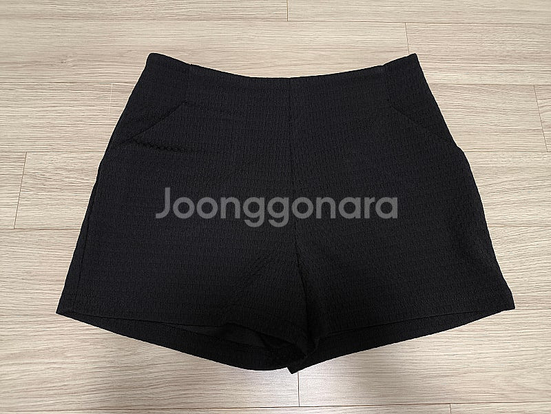 헤링본체크 스타일 하이웨이스트 숏반바지(M)--0