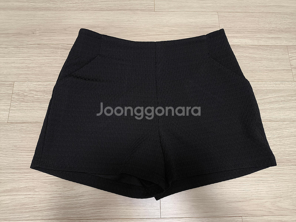 헤링본체크 스타일 하이웨이스트 숏반바지(M)--1