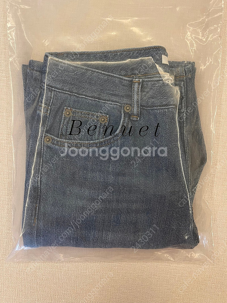베뉴엣 윈드데님 다크블루 스몰 사이즈 숏 기장 새제품 ...--8