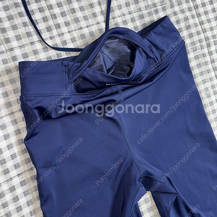 (L) 언더아머 UA 론치 1/2 런닝 타이즈 네이비--5