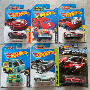 핫휠 몇가지 트레저 헌트 맥라렌 닷지 챌린저 머스탱 콜벳 스쿠비 두 미스터리 머신 쿨원