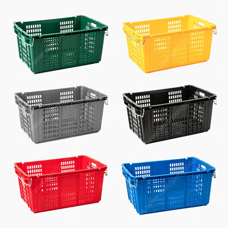 플라스틱운반상자 이사바구니 철고리달린 이삿짐바구니 콘티박스 판매합니다~ 이미지