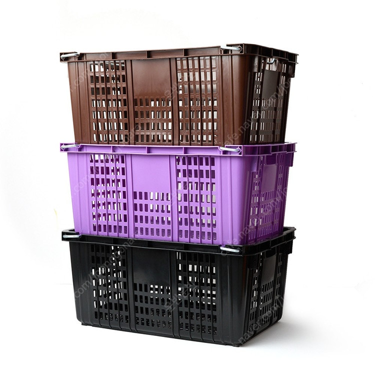 플라스틱운반상자 이사바구니 철고리달린 이삿짐바구니 콘티박스 판매합니다~ 이미지