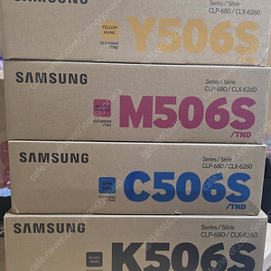 삼성정품토너 CLT-506S 4색한세트 판매합니다