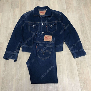 [89,000] (L & 34) 리바이스 Levi's 타입원 TYPE-1 데님 자켓 팬츠 셋업 리바이스 타입원