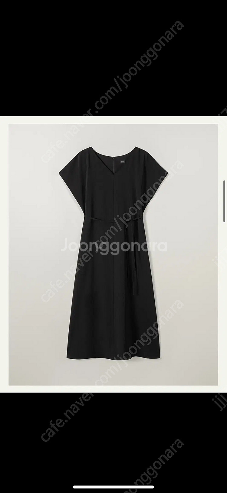 sie 시에 25ss 데이아 블랙스트랩 드레스--2