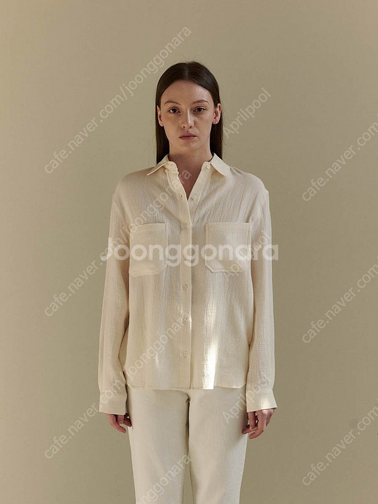 그레이룸 이중지셔츠 아이보리--1