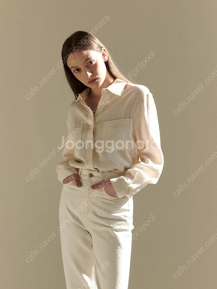 그레이룸 이중지셔츠 아이보리--0