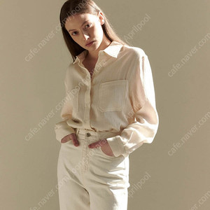 그레이룸 이중지셔츠 아이보리