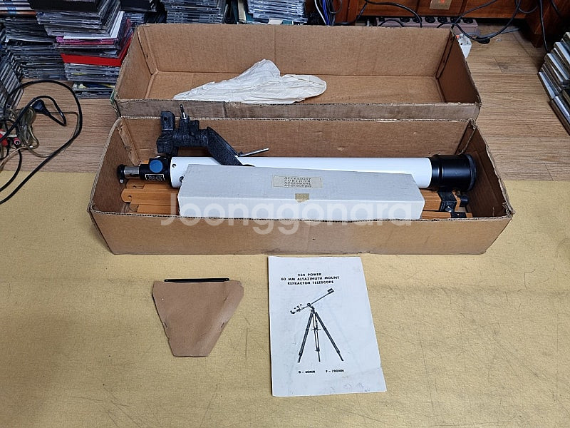 234 POWER 60 MM. 천체만원경(일본제) 정리--0