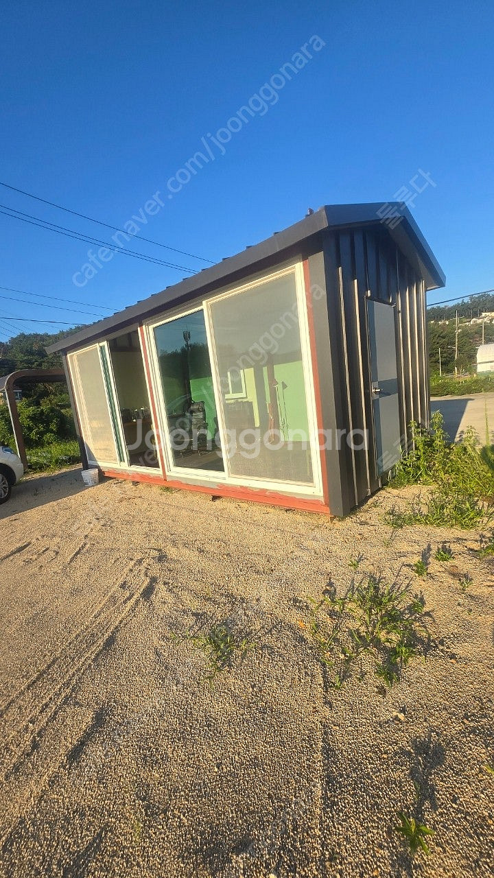농막하우스 3x6 높이가 높은 삼각대형식--0