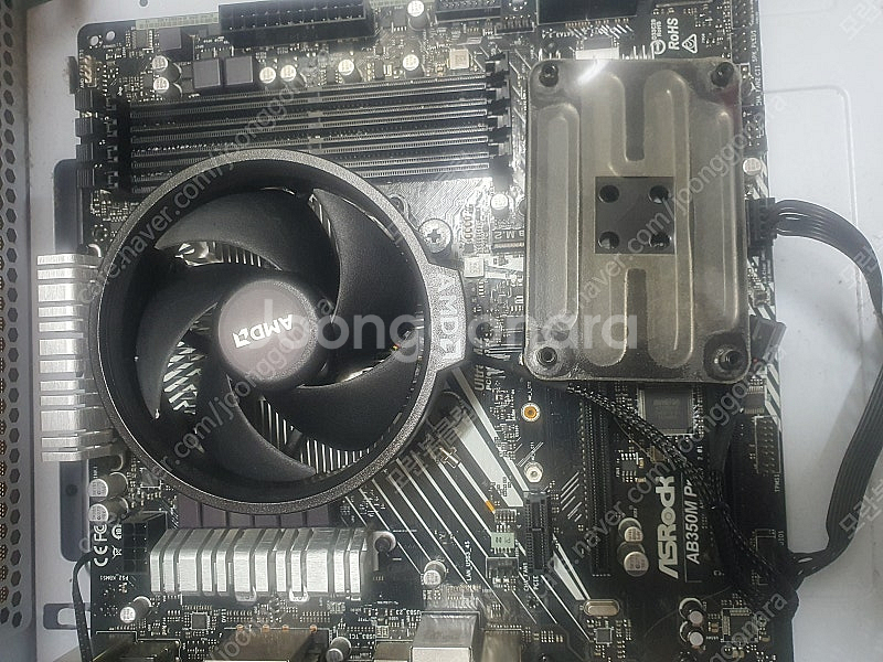 Asrock AB350M + 라이젠 2400G 우체국 택포 6.4--2