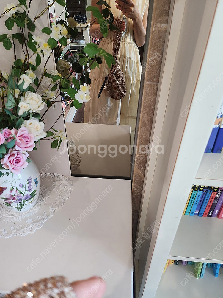 한섬 더캐시미어 가방(sjsj키링포함)--2