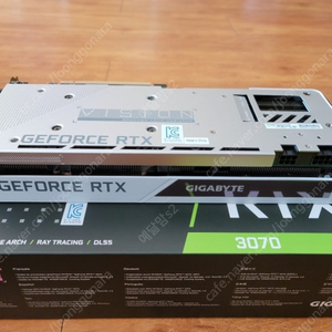 고장난 기가바이트 비전 RTX 3070 그래픽 카드