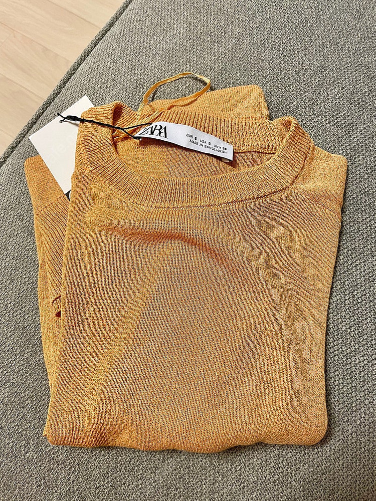 새상품) 자라 s 긴팔 얇은 파인 니트 스웨터 코스 마시모두띠 구호 닥스 빈폴 bcbg 가니 비이커 스타일 이미지