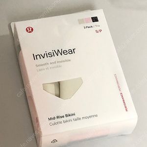룰루레몬 인비지웨어 미드라이즈 비키니 언더웨어 3팩