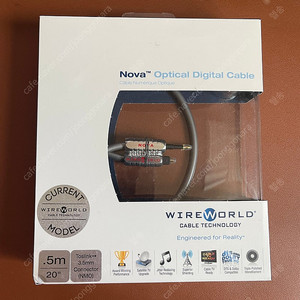 와이어월드 노바 각대원 광케이블 50cm wireworld nova optical cable 50cm